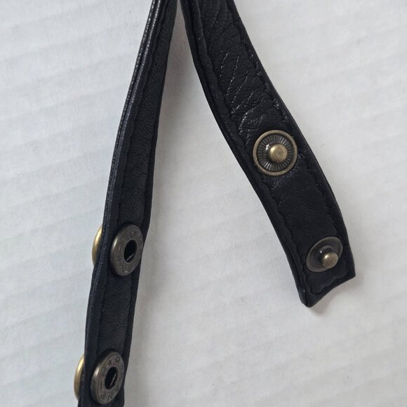 Vintage 1988 DKNY Donna Karan, New York Leather Cross Body Handbag Purse - Picture 8 of 10